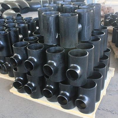 REDUCING BARRED TEE 10"x 8" BW ASTM A234, SCH80, WPB ANSI B16.9