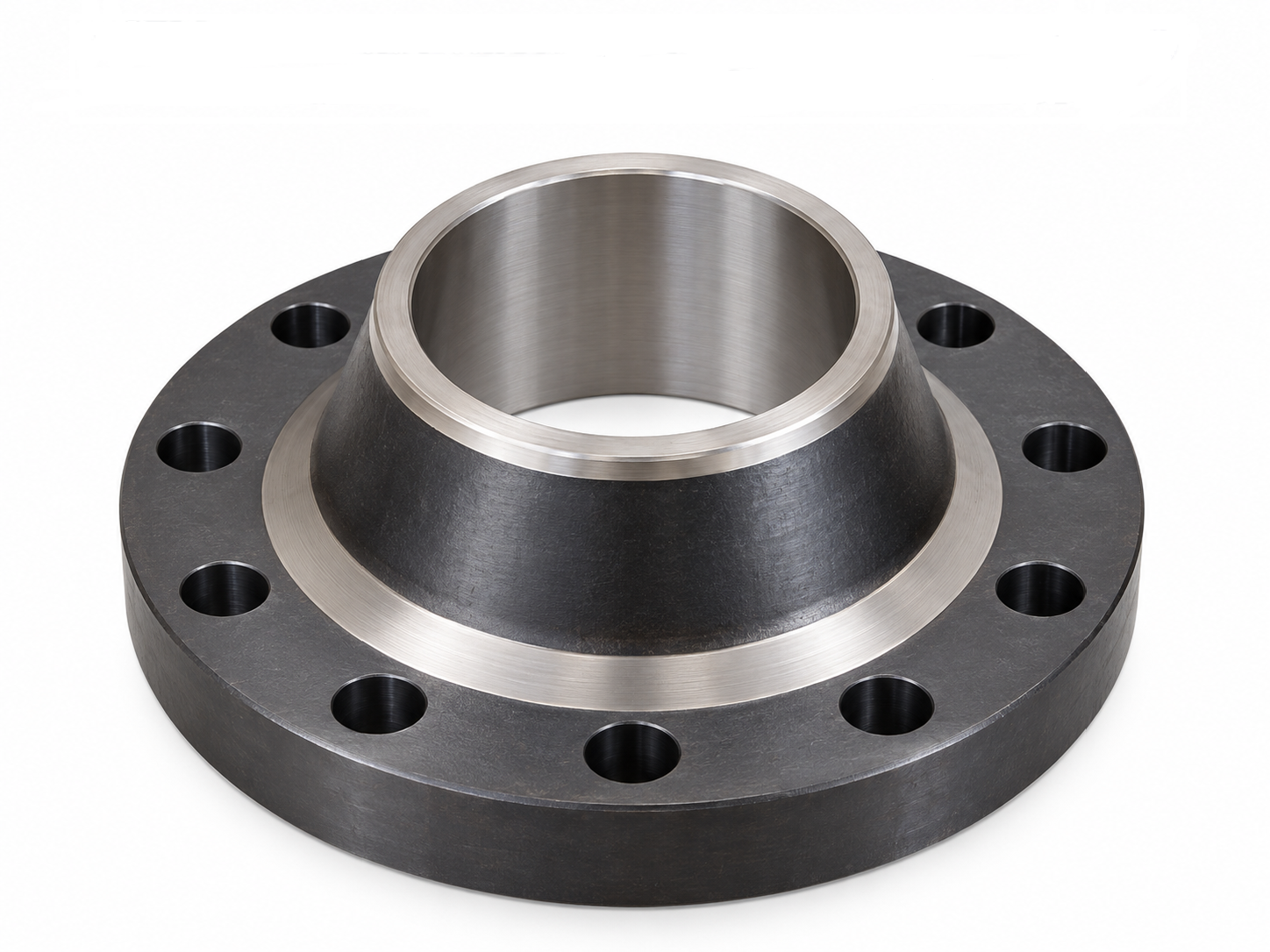 ASTM A105 Weld Neck Flange with Inconel 625 Weld Overlay on Bore and Raised Face, 12 in, Class 150, ASME B16.5