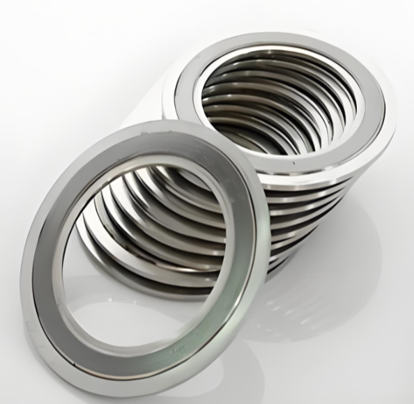 Spiral-wound gasket, 8" CL150 RF, ASME B16.20 (316L / PTFE / IR 316L / OR 316L)