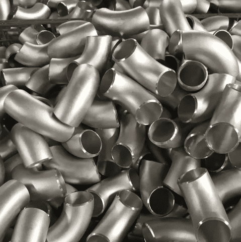 Alloy 200 Sch40 90 Degree Long Radius Elbow Fitting 5 IN  Elbow