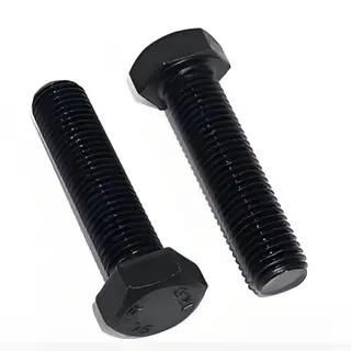 STUD BOLT W/2 HEAVY HEX NUT ALLOY STL ASTM A320 GR L7/ASTM A194 GR 7 XYLAN COATED