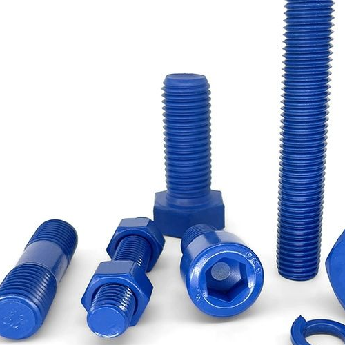 Stud Bolt ASTM A193 B7 With Hex Nut A194 2H PTFE Blue Xylan coating