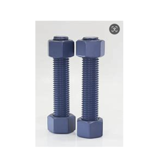 STUD BOLT WITH NUT B7/2H 5/8”x90Fluorocarbon coating.