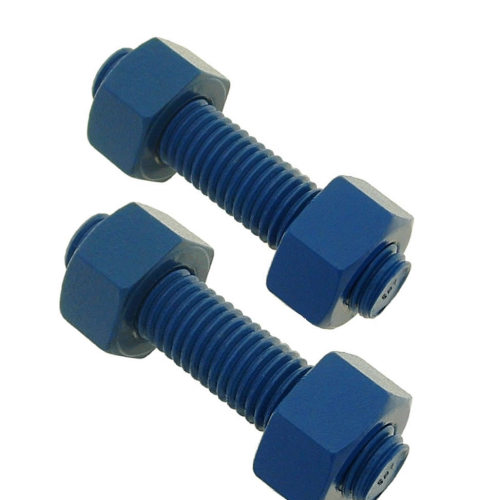 STUD BOLTS WITH 2 HVY HEX NUTS SIZE 150NB  ASTM A193 GR B8M.