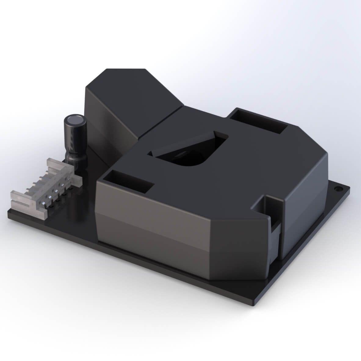 Compact Infrared Particle Sensor with Built-in MCU