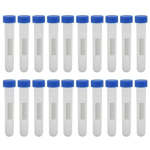 Round Bottom Centrifuge Tube, Screw Cap, PP Plastic, 10 mL