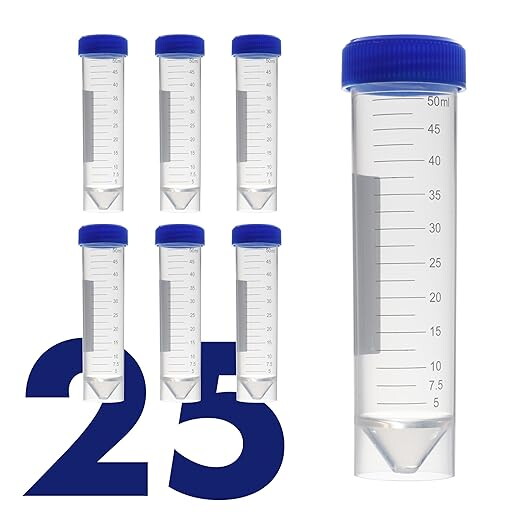 Self Standing Centrifuge Tube, Screw Cap, Sterile, PP, 50 mL
