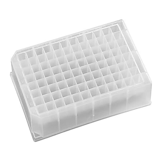 96 Deep Well Plates, Pyramid Bottom, 2 mL, DNase/RNase Free