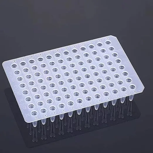 0.2 mL PCR Plate, No-Skirt, PP Plastic, Uniform Thickness
