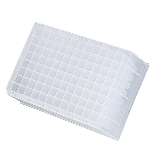 Square Deep Well Plate, PP Plastic, V-Bottom, Sterile, 2.2 mL