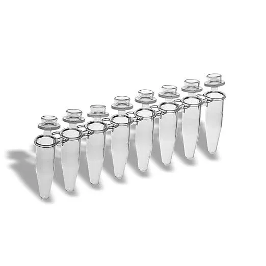 8-Strip PCR Tube, Dome Cap, PP, 0.2 mL, Ultra-Thin Wall
