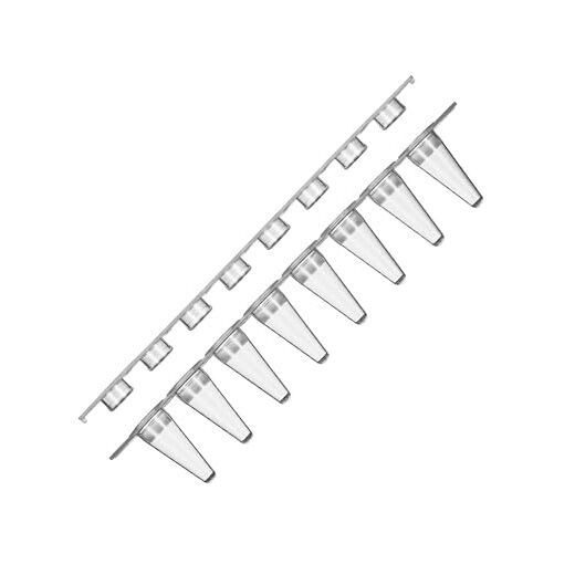 Ultra-Thin Wall PCR Tubes, Flat-Top, PP Plastic, 0.1 mL