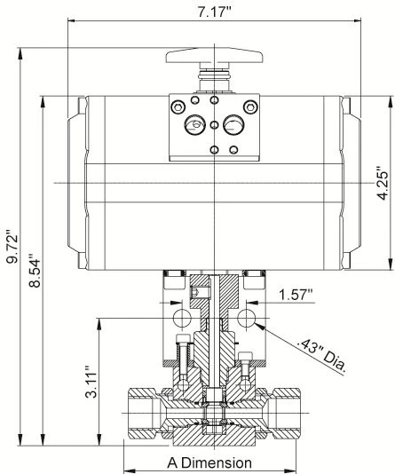 Pneumatic Ball Valve