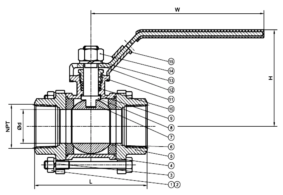 Three-Piece Ball Valves