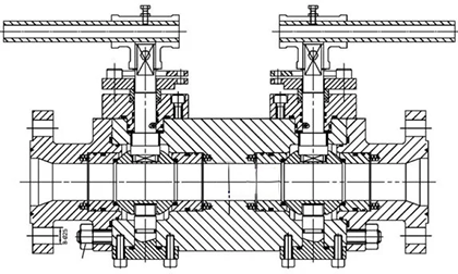 DBB Ball Valve Design Drawing DBB Ball Valve Design Drawing