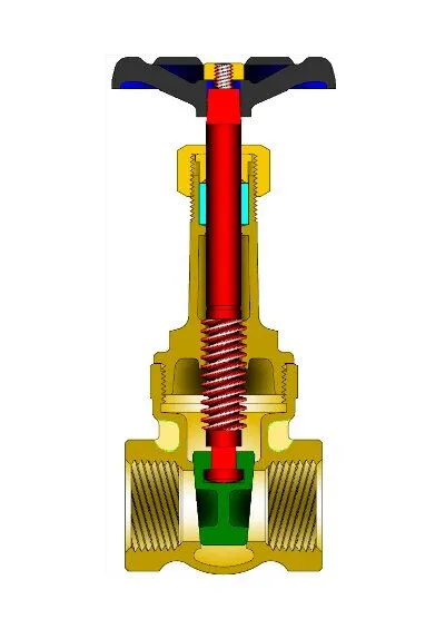 1/4 to 3 Inch Gate Valve (Rising Stem) Class 125-150 LB (Threaded Bonnet)