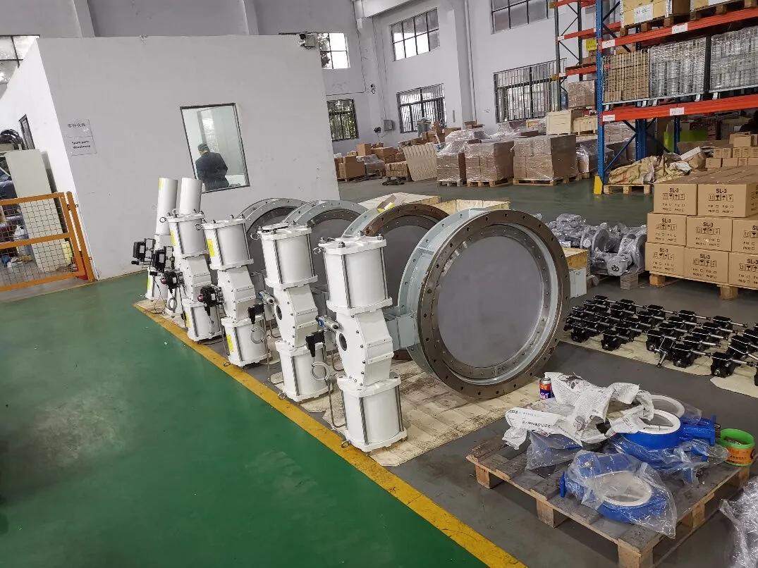 Pneumatic Actuated Butterfly Valve Assembly