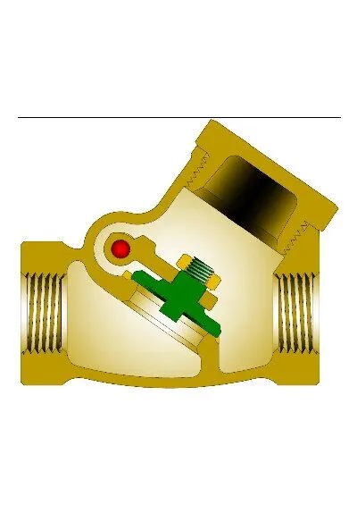 1/4 to 3 Swing Check Valve (Y-Pattern) Class 200 - 300 LB (Threaded Bonnet)