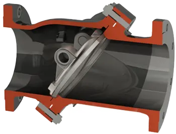 Tilting Disc Check Valve Cross Section