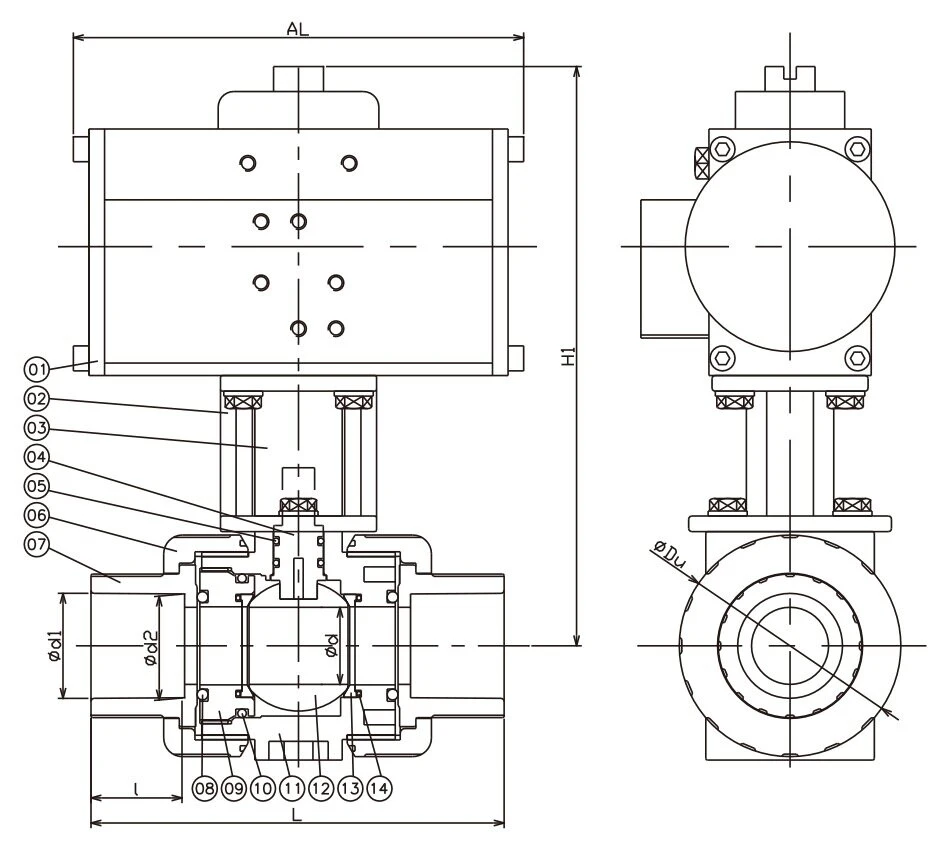 Pneumatic Ball Valve Design