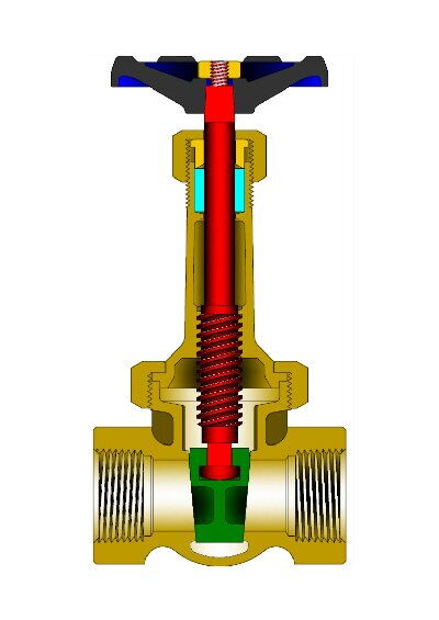 1/4 to 3 Inch Gate Valve (Rising Stem) Class 200-300 LB (Union Bonnet)