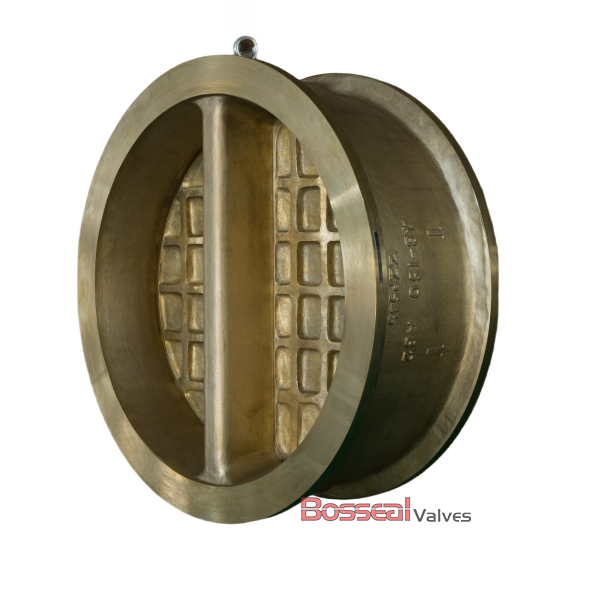 Aluminum Bronze Double Disc Check Valve, 20 IN, CL150, Wafer