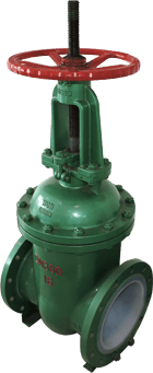 Fluorine-Lined Gate Valve