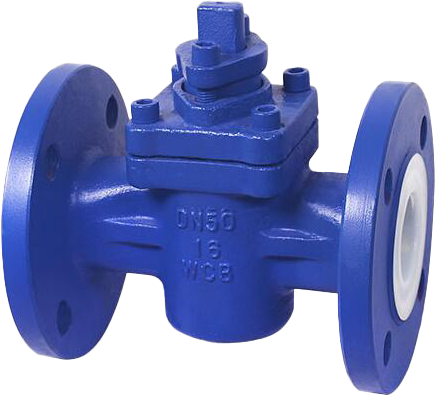 Fluorine-Lined Plug Valve