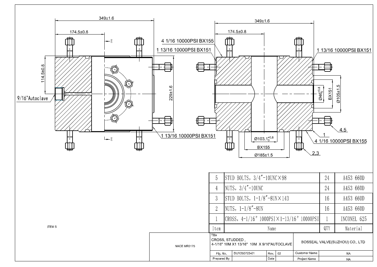 Studded Cross Design Drawing
