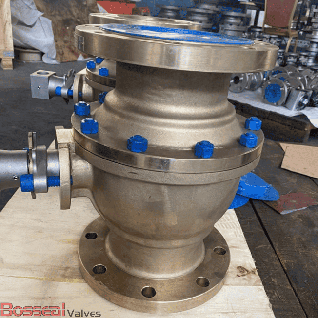 Aluminum Bronze C95800 Ball Valve, API 6D, 18 Inch, 150 LB
