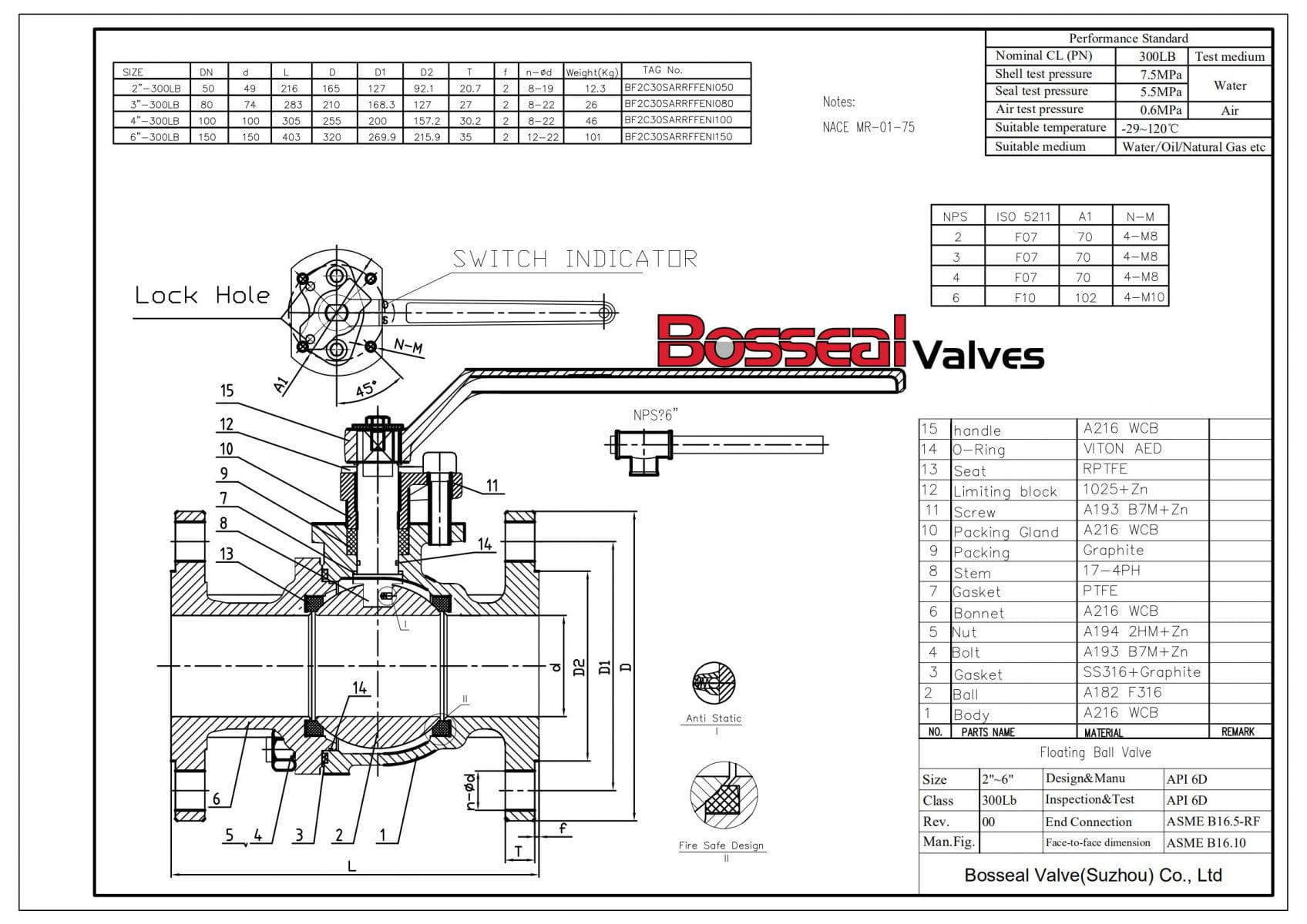 DN80 Floating Ball Valve