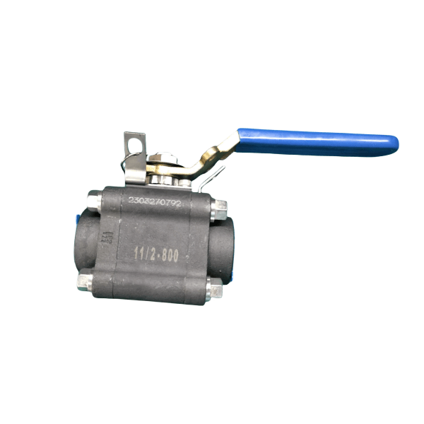 Válvula de bola roscada SW/ FNPT, 1-1/2 pulgadas, 800 libras, ISO 17292