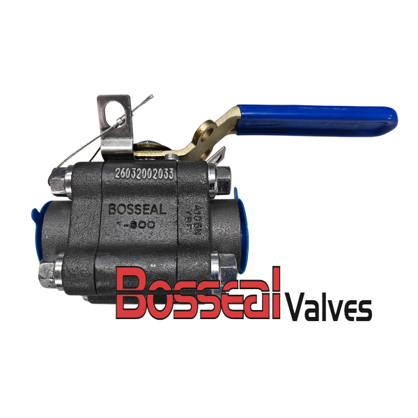 ASTM A105 Three Piece Ball Valve, 1 Inch, 800 LB, ASME B16.34