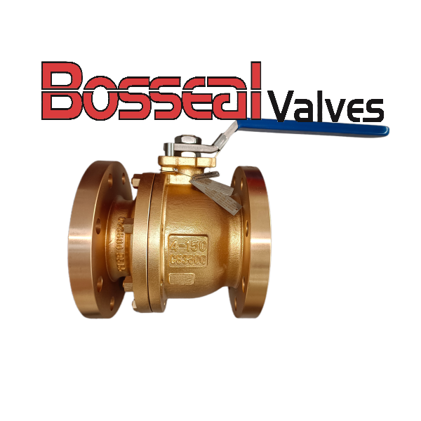 ASTM B148 C95800 Flanged Ball Valve, 4 Inch, 150 LB