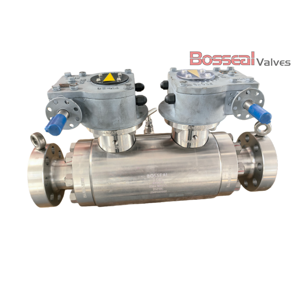 API 6D Forged Ball Valves, DBB, F304, 18 IN, CL600, RF Flanged