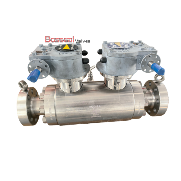 ASTM A182 F55 Trunnion Ball Valve, BS 5351, 16 Inches, DBB