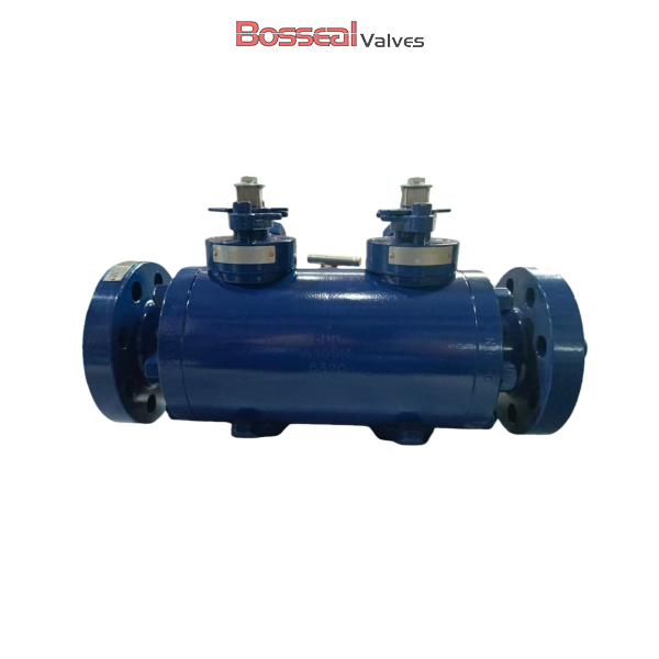 ASTM A182 F55 Trunnion Ball Valves, DBB, 28 Inch, CL300, RF