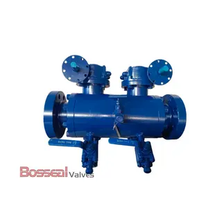 Double Block & Bleed Ball Valve, A182 F304 Body & Trim, 40 IN