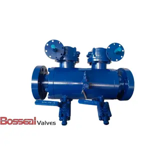 ASTM A182 F51 Trunnion Ball Valve, DBB, F6A Trim, 24 IN, RF
