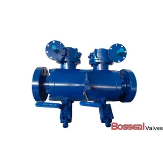 ASTM A182 F51 DBB Trunnion Ball Valve, API 6D, 48 Inches, RF
