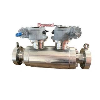 ASTM A182 F51 Trunnion Ball Valve, 6 IN, CL2500, Full Welded