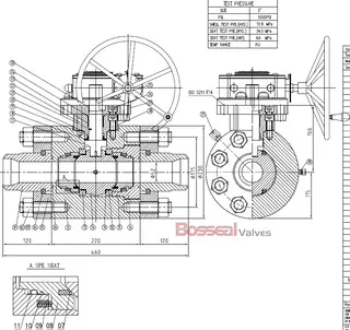 Dimensions for API 6A/API 6D Ball Valves