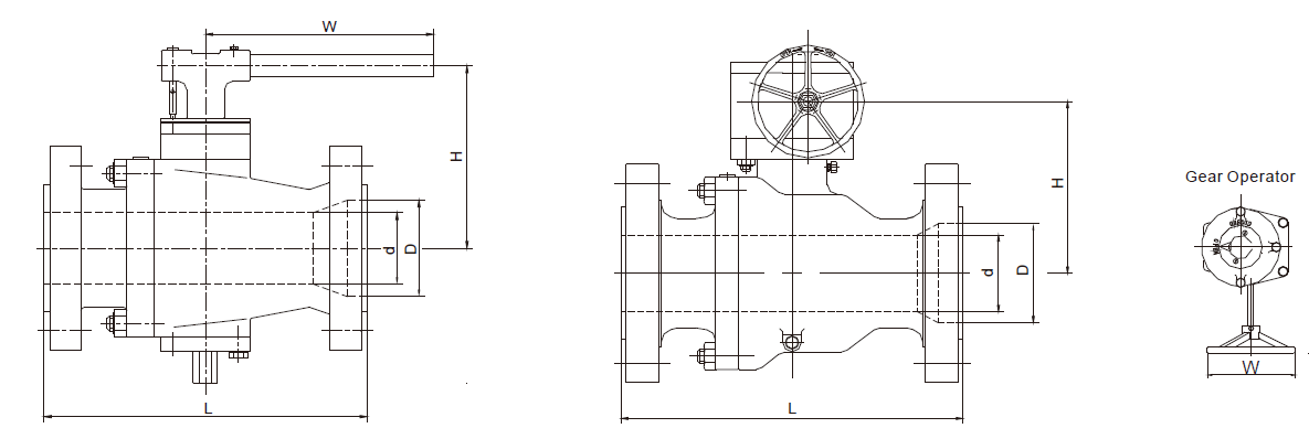 2pc Casting Body Side Entry Ball Valve