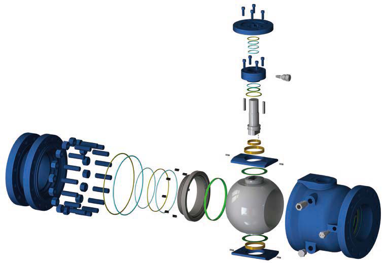 2pc Casting Body Side Entry Ball Valve