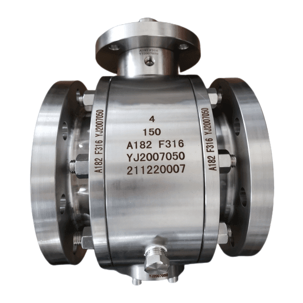 Válvula de bola de muñón ASTM A182F316, API 6D, 4 pulgadas, 150 libras