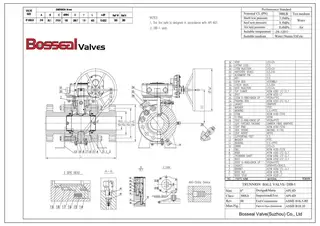 DIB-1  Trunnion Ball Valve Tech Drawing