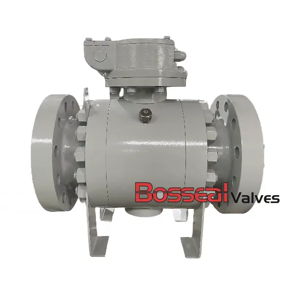 ASTM A350 LF2 válvula de bola de trunnion API 6D 20 pulgadas 1500 libras
