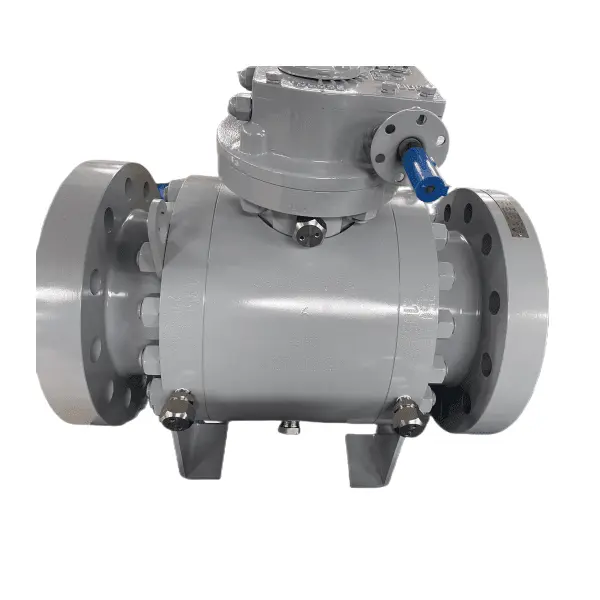 Válvula de bola de muñón ASTM A350 LF2, 6 pulgadas, 600 LB, API 6D, RF