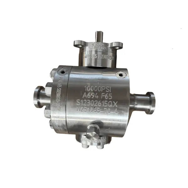 Válvula de bola ASTM A694 F65, 1 pulgada, 10000 libras/pulgada cuadrada, API 6D, API 6A