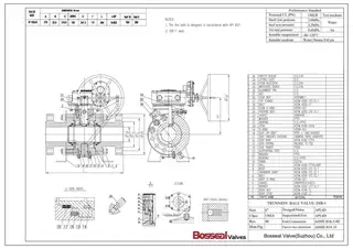 ASTM A350 LF2 Ball Valve Tech Drawing